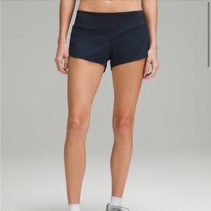 Lululemon speed up shorts in true navy